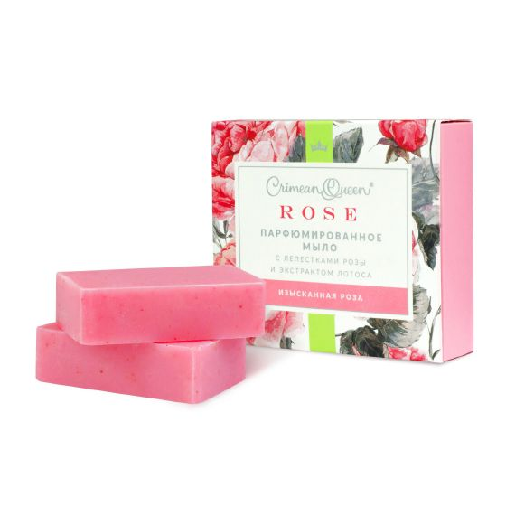 Набор парфюмированного мыла "Изысканная роза" Мануфактура Дом природы,200г