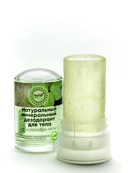 Натуральный кристаллический дезодорант для тела с экстрактом мяты, 60 г